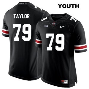 Youth NCAA Ohio State Buckeyes Brady Taylor #79 College Stitched Authentic Nike White Number Black Football Jersey XL20U21RE